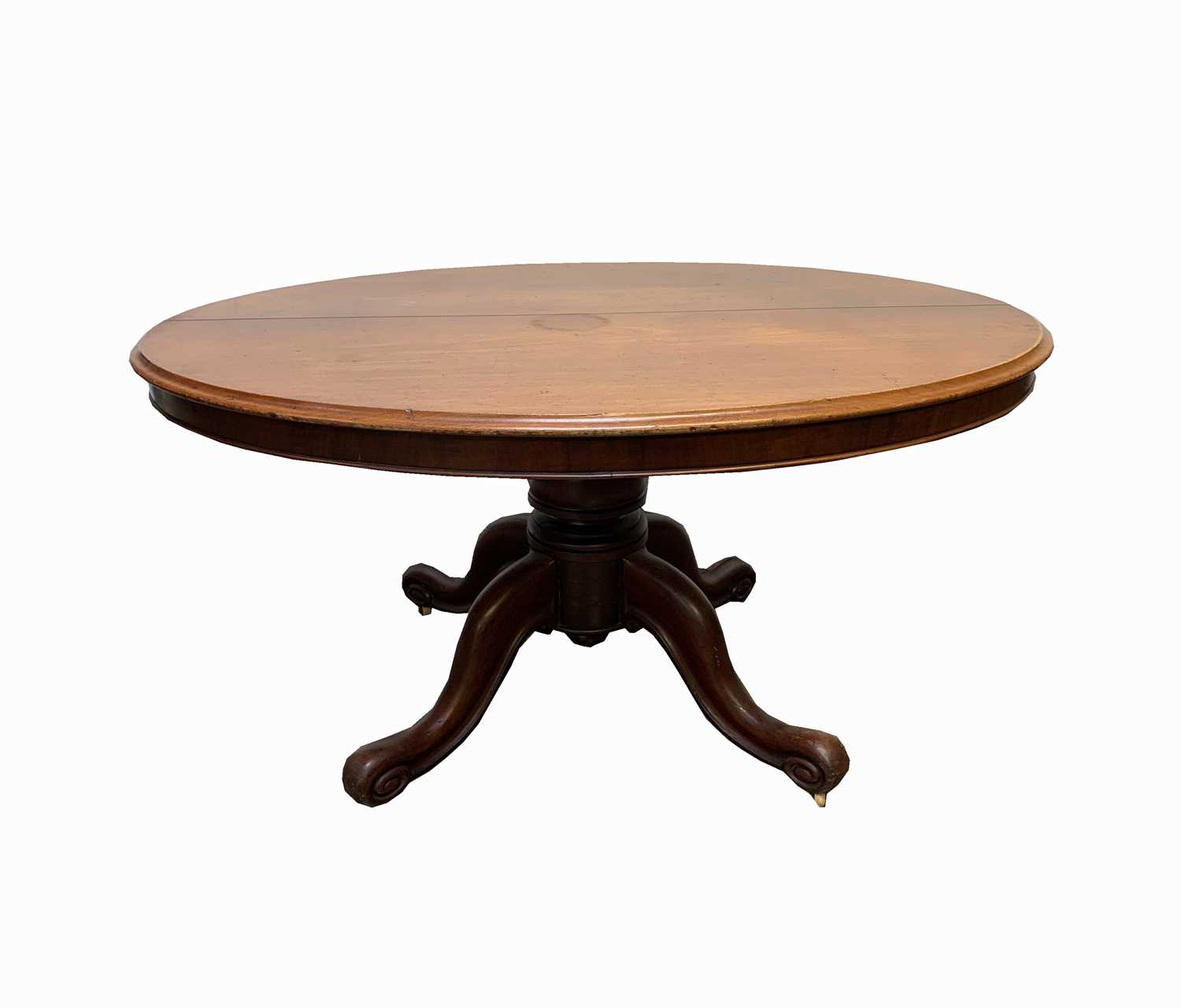 Lot 3028 - A Victorian mahogany oval breakfast table,...