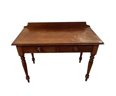 Lot 3029 - A Victorian mahogany side table, with two...