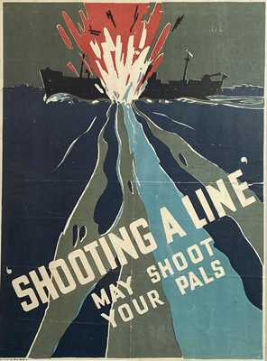 Lot 738 - World War II Poster ''Shooting a Line' May...