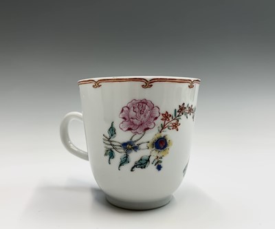 Lot 61 - A Chinese porcelain cup and saucer, circa 1760,...