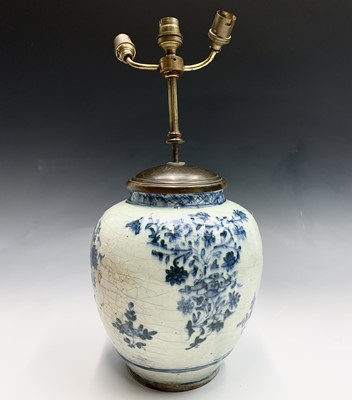 Lot 1 - A Chinese blue and white porcelain baluster...