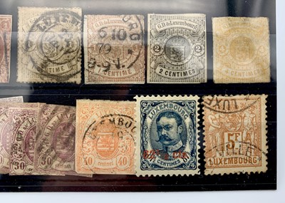 Lot 325 - Luxemburg - selection of earlies on stockcard...