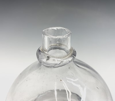 Lot 880 - A 19th century glass fly trap with stopper,...