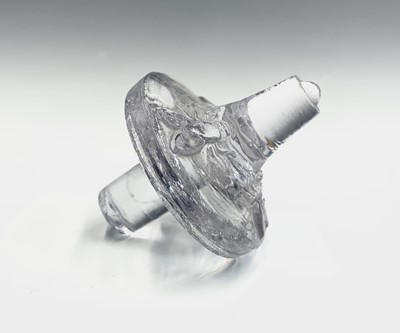 Lot 880 - A 19th century glass fly trap with stopper,...