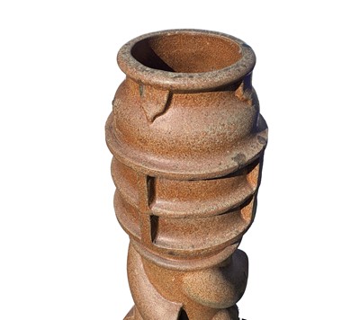Lot 638 - A stoneware patent chimneypot 'The Spiralvent...