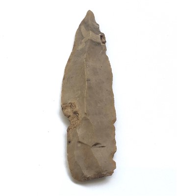 Lot 410 - Upper Paleolithic spear, chert, ex Dr M.G....