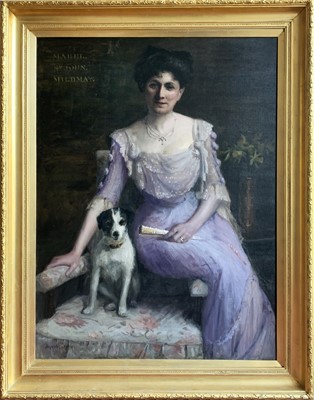 Lot 62 - Norman GARSTIN (1847-1926) The Lilac Dress, A...