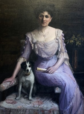 Lot 62 - Norman GARSTIN (1847-1926) The Lilac Dress, A...