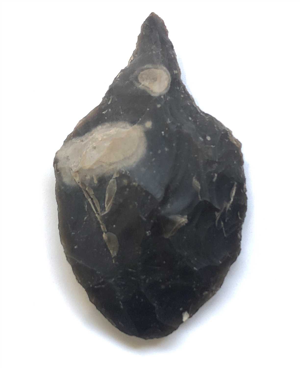 Lot 416 - Spear head Neolithic flint, Ex Dr M.G. Weller...