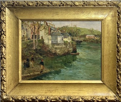 Lot 806 - Linnie WATT (act.1875-1908) Creek Oil on...