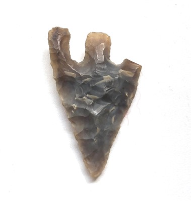 Lot 426 - Very fine Neolithic barbed and tanged arrow...