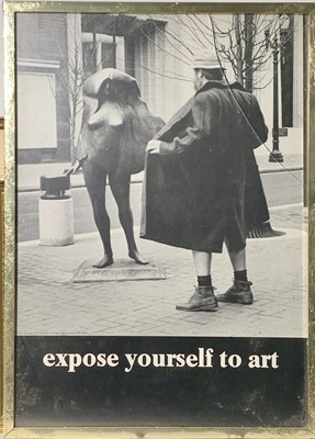 Lot 666 - expose yourself to art poster 55 x 39cm and...