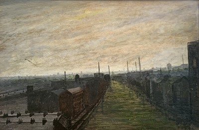 Lot 219 - J WHITTLE Miles Platting, Manchester Oil on...