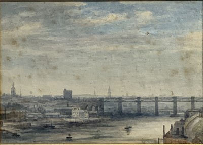 Lot 715 - English School The High Level Bridge,...