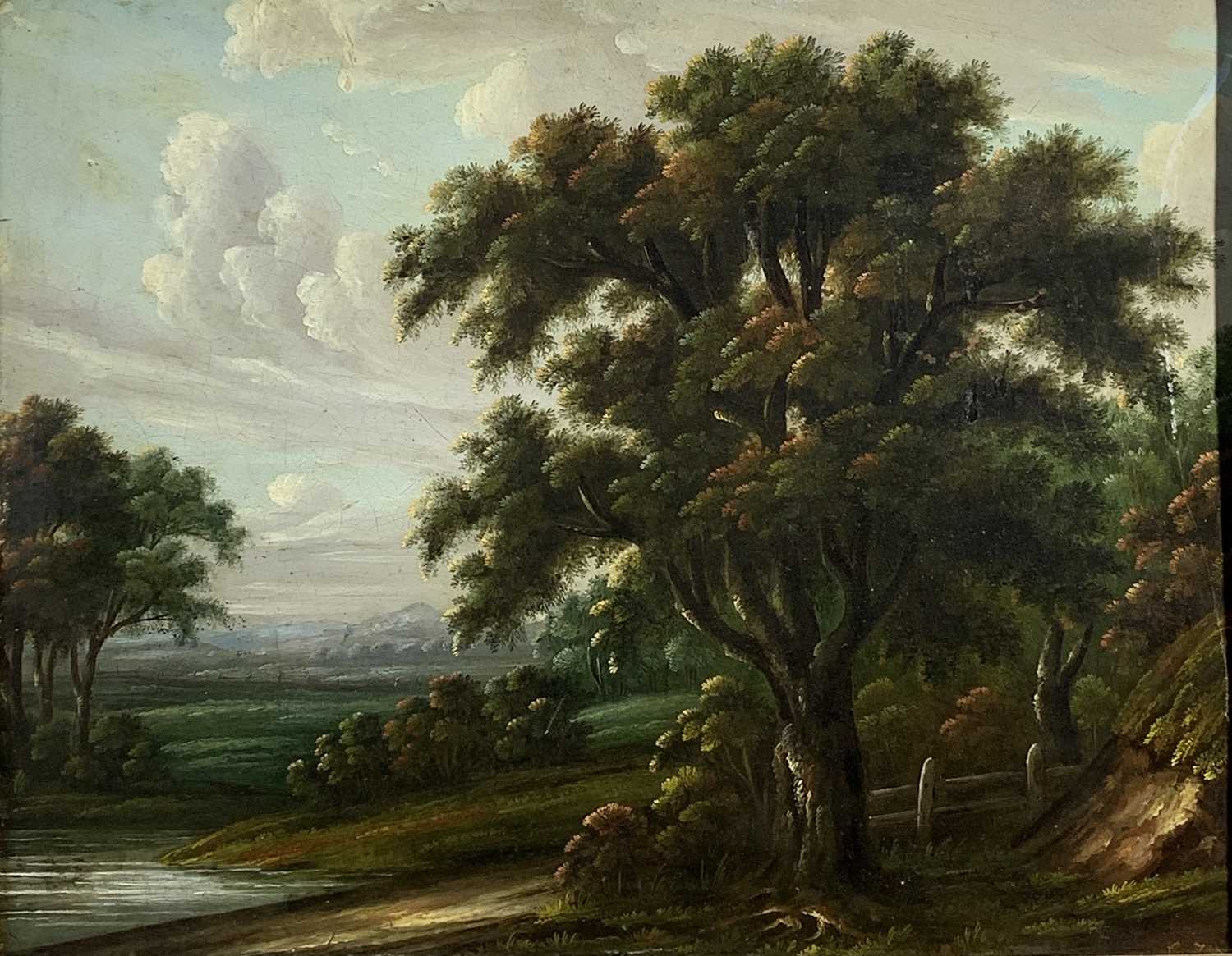 Lot 648 - English School Landscape Early 19th-century...