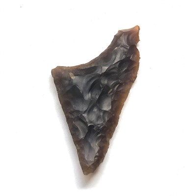 Lot 432 - Fine Neolithic oblique arrow head flint, Ex Dr...