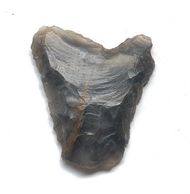 Lot 433 - Late Neolithic coarse transverse arrow head,...