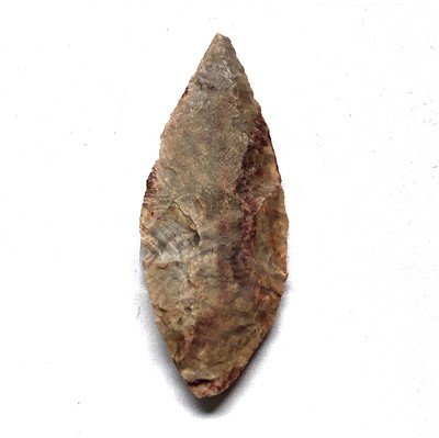 Lot 440 - Exceptionally fine elongate leaf shaped chert...