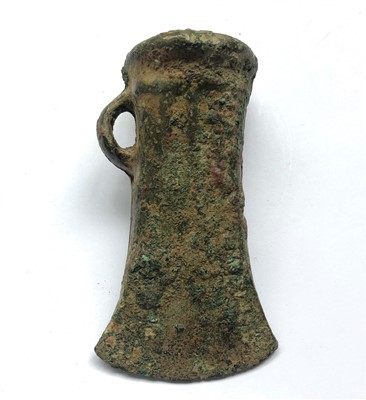 Lot 451 - Early Bronze Age looped axe, Wessex, 267g, 91mm.