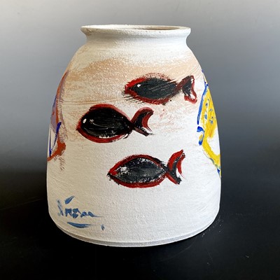 Lot 229 - Simeon STAFFORD (1956) Fish A painted ceramic...