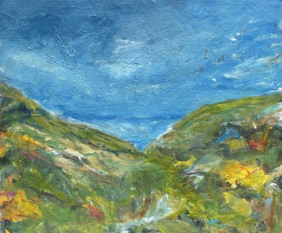 Lot 741 - Alison SUMMERFIELD Devon Coast Oil on  board ...