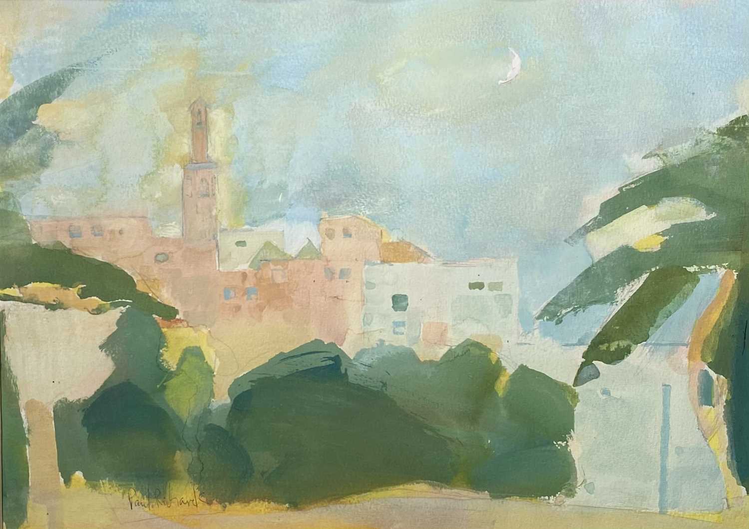 Lot 120 - Paul RICHARDS (1949) Casbah Tangier Gouache...