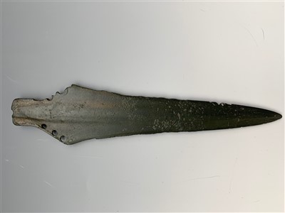 Lot 460 - Bronze Age dagger, copper alloy, Sparnham,...