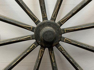 Lot 100 - A pair of Victorian carriage wheels, with...