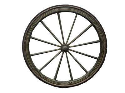 Lot 100 - A pair of Victorian carriage wheels, with...