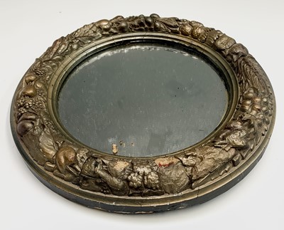 Lot 69 - A decorative small Florentine gilt wall mirror,...