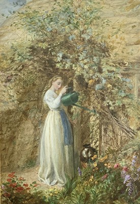 Lot 694 - Frederick James SHIELDS (1833-1911) Watering...