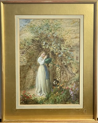 Lot 694 - Frederick James SHIELDS (1833-1911) Watering...