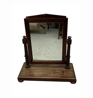 Lot 3038 - A Regency mahogany dressing table mirror,...