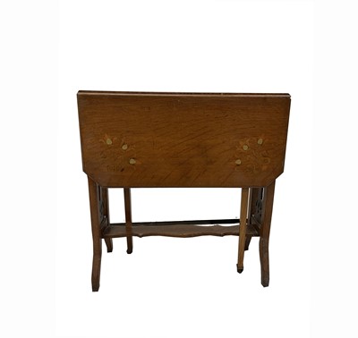 Lot 3040 - An Art Nouveau inlaid mahogany sutherland...