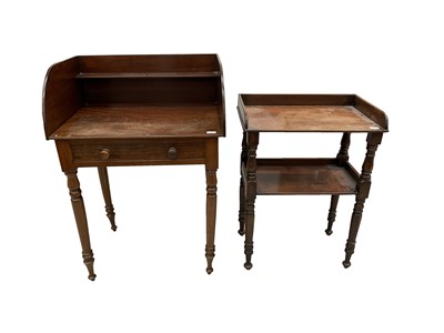 Lot 3041 - A Victorian mahogany washstand, height 103cm,...