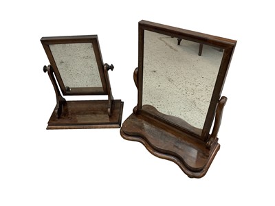 Lot 3042 - Two Victorian mahogany dressing table mirrors,...