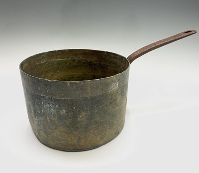 Lot 244 - Four assorted saucepans. Largest height 16cm,...