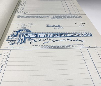 Lot 72 - A large complete and unused ledger of...