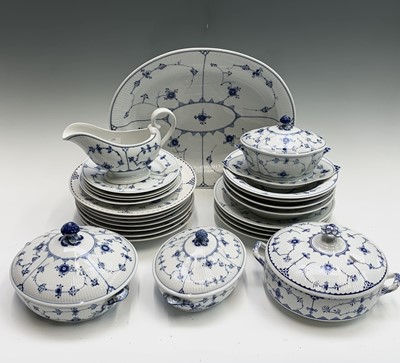 Lot 1025 - A Royal Copenhagen blue and white porcelain...