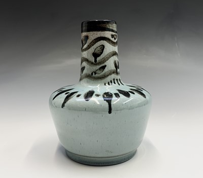 Lot 915 - A Lamorna pottery vase, drilled for...