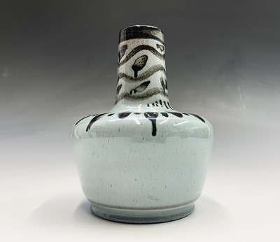 Lot 915 - A Lamorna pottery vase, drilled for...