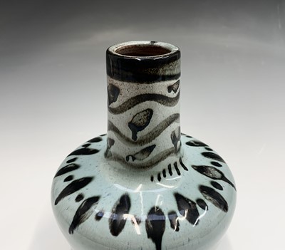 Lot 915 - A Lamorna pottery vase, drilled for...