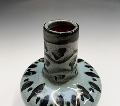 Lot 915 - A Lamorna pottery vase, drilled for...