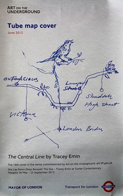 Lot 773 - Tracey EMIN (1963) The Central Line, Tube Map...