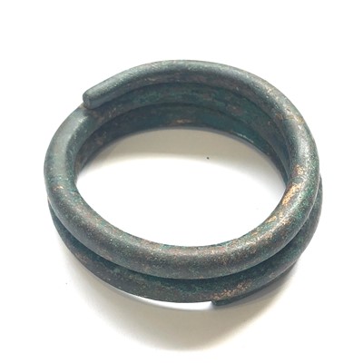 Lot 487 - Bronze Age 3 loop torque copper alloy, Time...