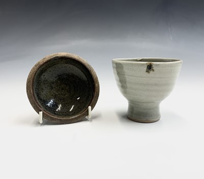 Lot 919 - A Leach studio pottery celadon glazed tea bowl,...