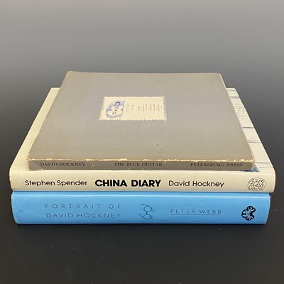 Lot 531 - Three 1st Edition David Hockney Books 'The...