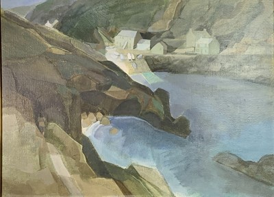 Lot 198 - Ken SYMONDS (1927-2010) Penberth Cove Oil on...