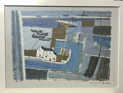 Lot 755 - Frederick GRIFFIN (1906-1976) Harbour Oil on...