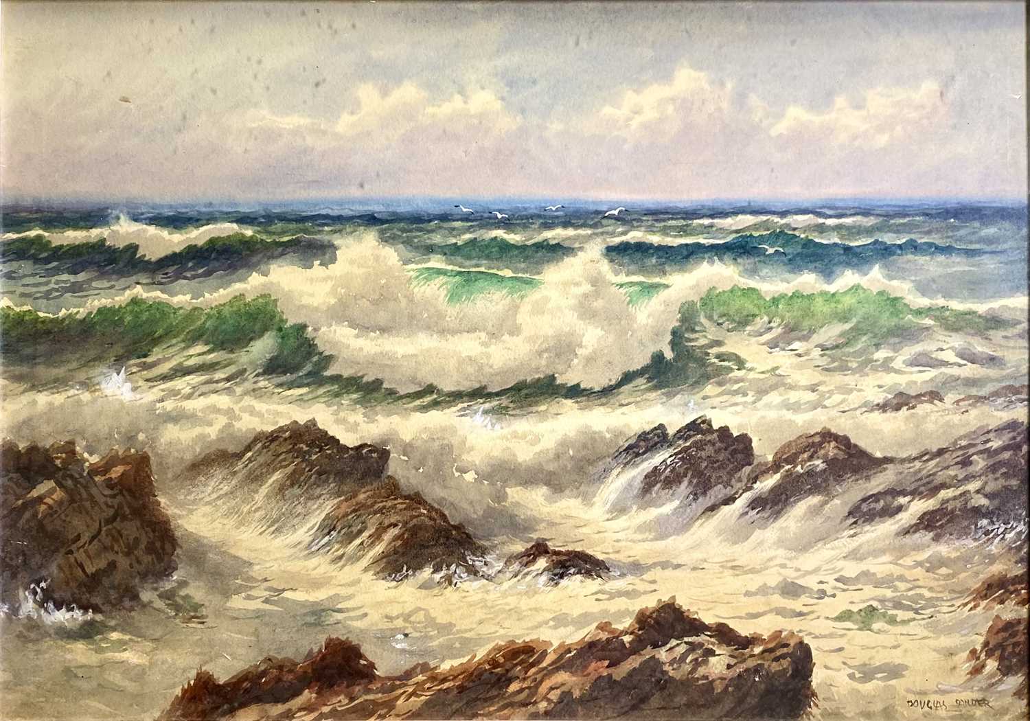 Lot 326 - Douglas Houzen PINDER (1886-1949) Rough Seas